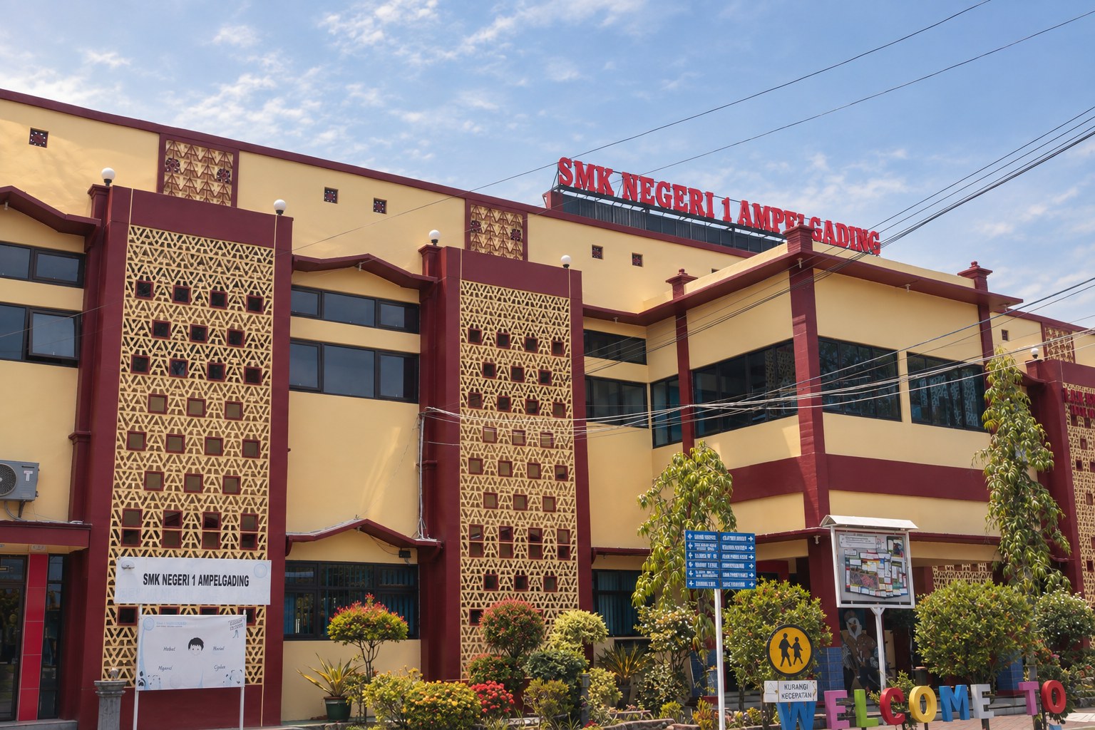 Gedung utama SMK Negeri 1 Ampelgading